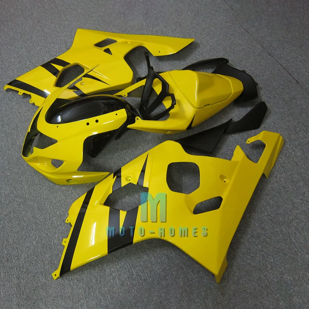 Free Customize Fairings for GSXR 600 750 2004 2005 04 05 GSX-R750 GSXR600 100% Injection Fairings Set ABS Plastic Kit Yellow