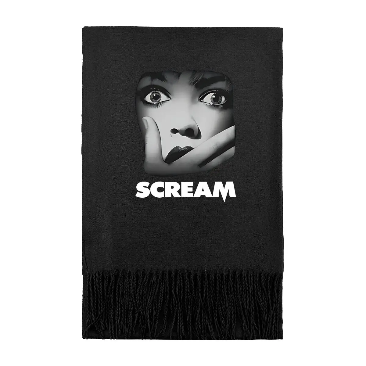

Крик Дизайн персонажа фильма Женщины Мужчины Зимний теплый мягкий шарф на шею Шаль унисекс