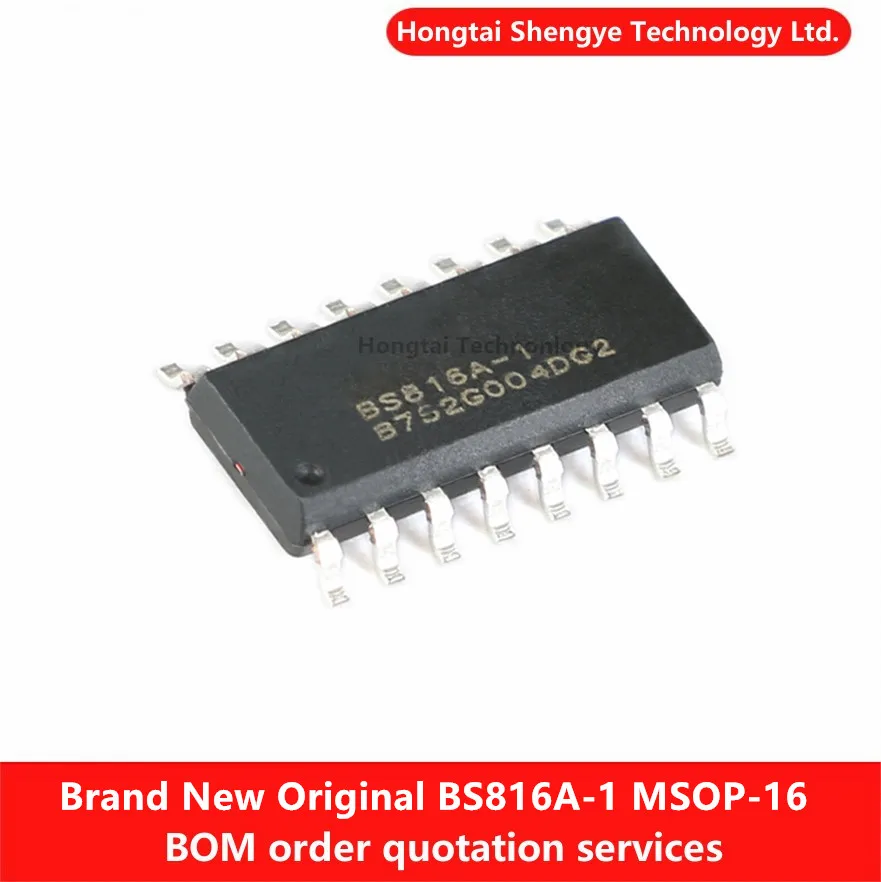 New original patch BS816A-1 NSOP-16 6-key capacitive touch button chip IC