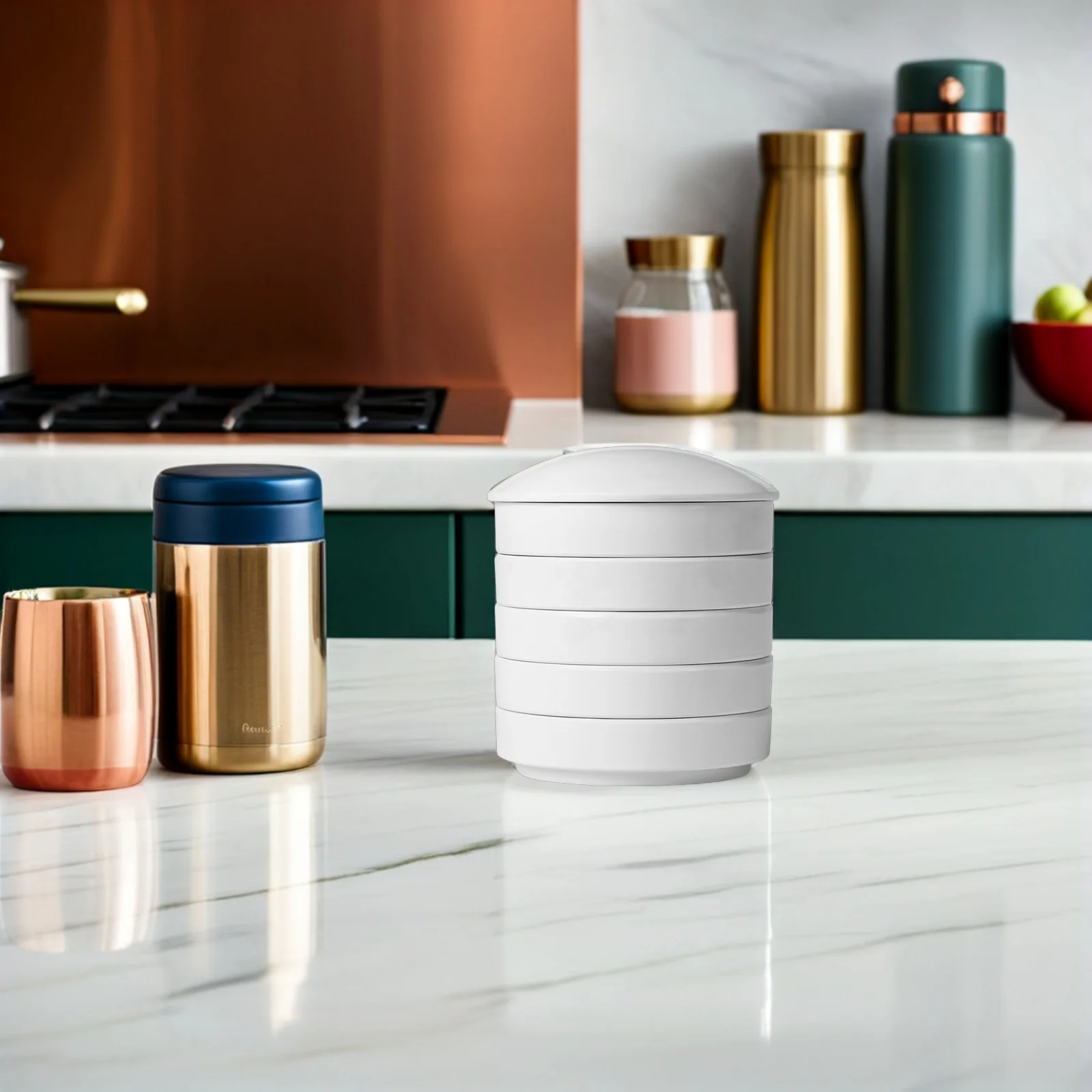 

Five Layers Ceramic Ink Dish Pigment Plate Watercolor Paint Tray Ceramic Mixing Palette for Artists Students Professionals