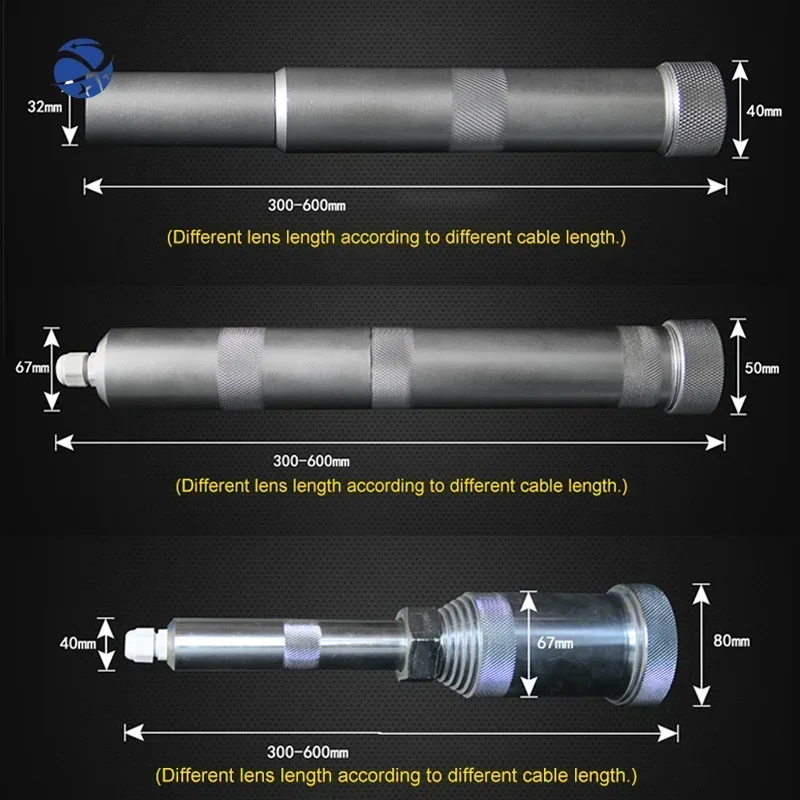 Underwater camera auto electric cable 600m water well drilling well inspection downhole televiewer borehole inspection camera