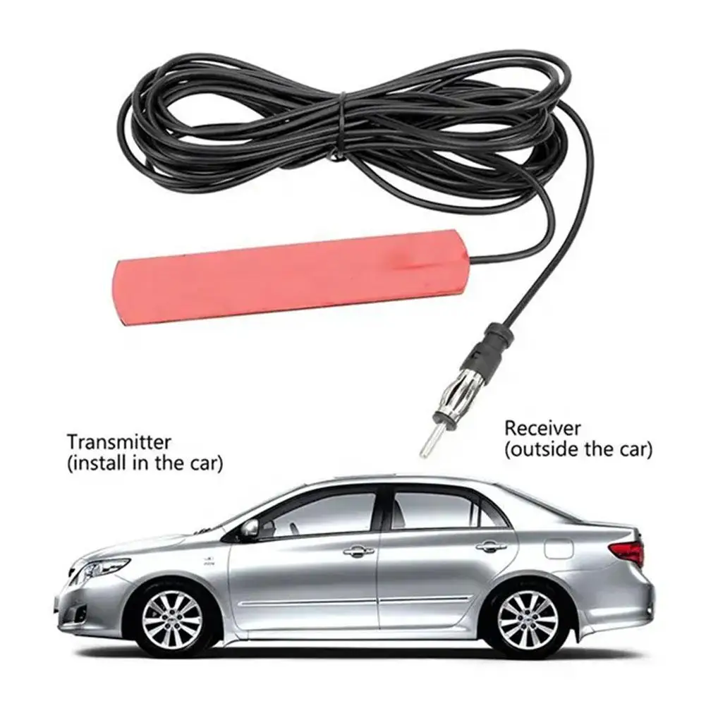 Car Electronic Radio Antenna Front Windshield Car AM FM Radio Antenna Signal Amplifier Booster 12V Universal Antena Booster