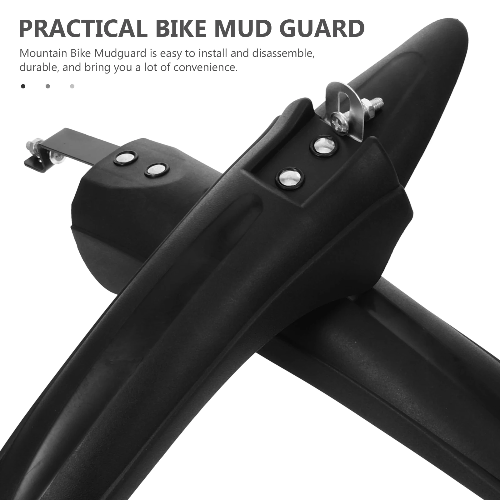 

1 set Mountain Bike Mudguard 24 26 Inch Adjustable Front Rear Mudflap Lightweight Plastic Mudguards For Road