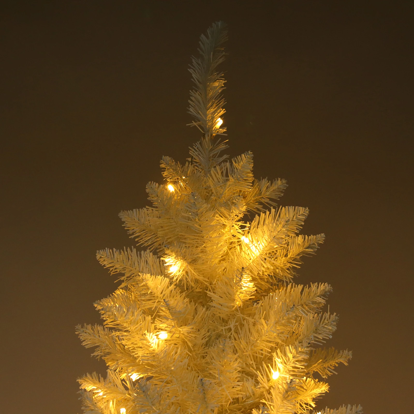 6,5 ft beflock ter gebundener leichter Weihnachts baum