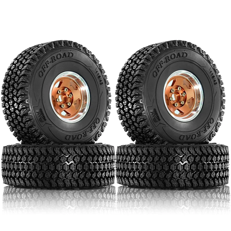 Y51A-4PCS 116Mm Off Road Buggy-Tires Wheel 12Mm Hex Hubs For 1/10 RC Racing Car 4WD Nitro HPI/HSP/BAZOOKA/CAMPER/Kyosho