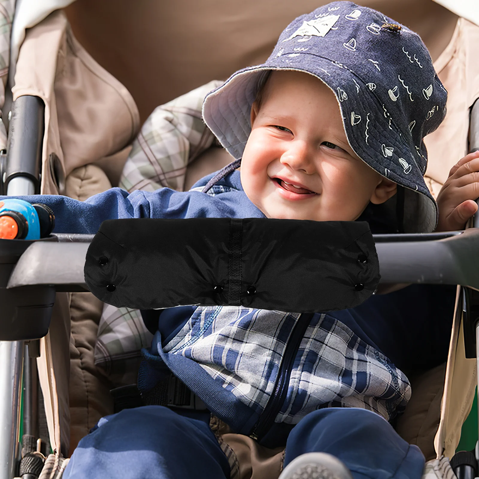 

Зимняя ветрозащитная муфта для рук коляски, утолщенные изолированные перчатки для детской коляски, теплые варежки для коляски, незамерзающая коляска, грелка для рук