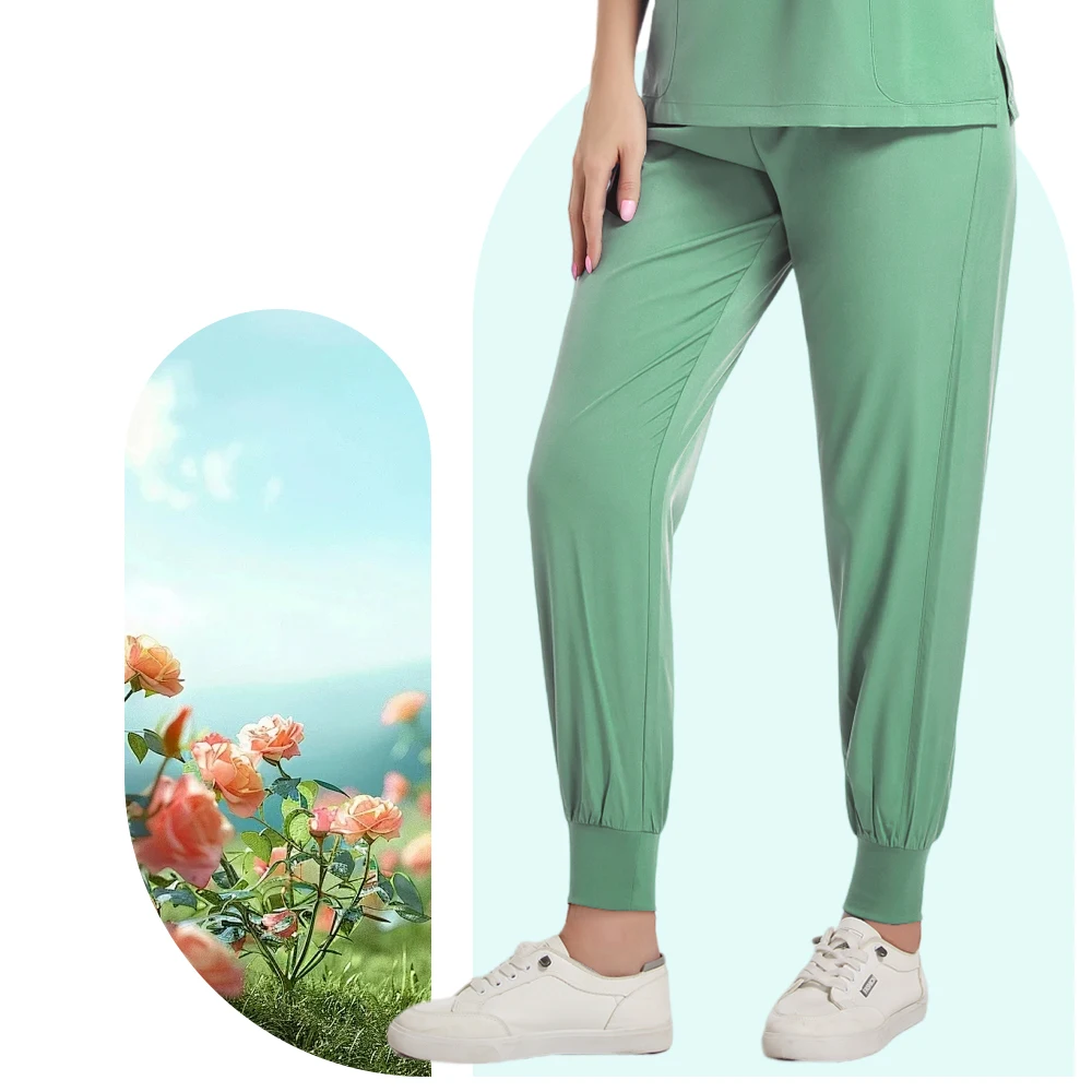 Medical Uniform Elastic Scrub Suit Hospital Surgical Scrubs Top Pants Nurse Nursing Workwear Doctors Clothes Medical Uniform Set