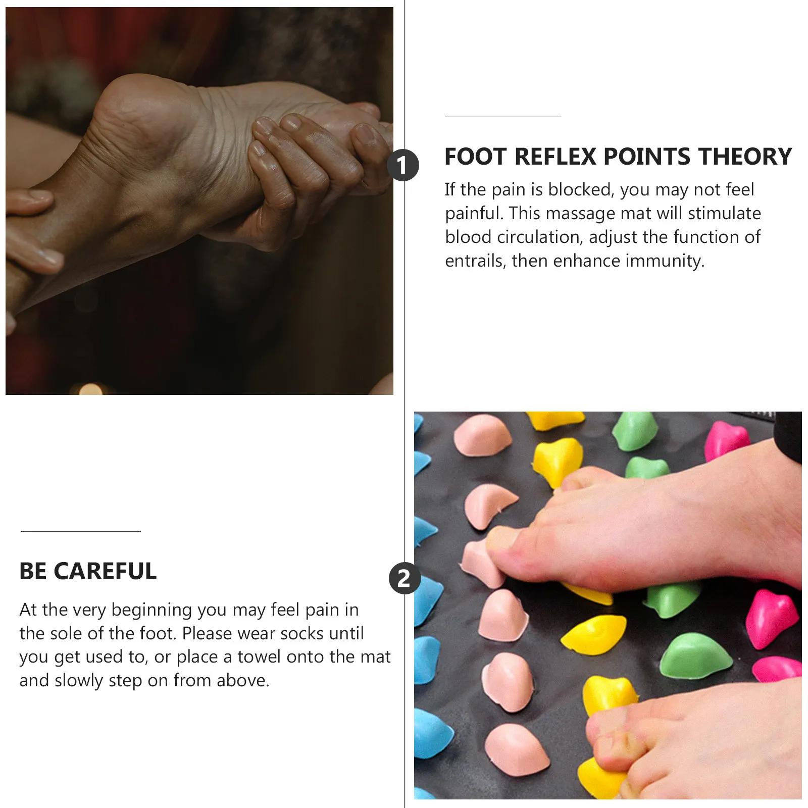 

Массажный коврик для рефлексотерапии стоп 175x35 см, акупрессурный, для снятия боли, расслабления мышц, улучшения кровообращения, складной дизайн, для использования в помещении
