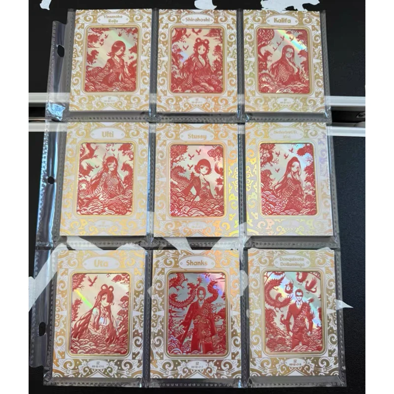 Anime uma peça jz cartões luffy shanks zoro robin hancock nami yamato coleção cartões presentes de aniversário de natal brinquedos das crianças