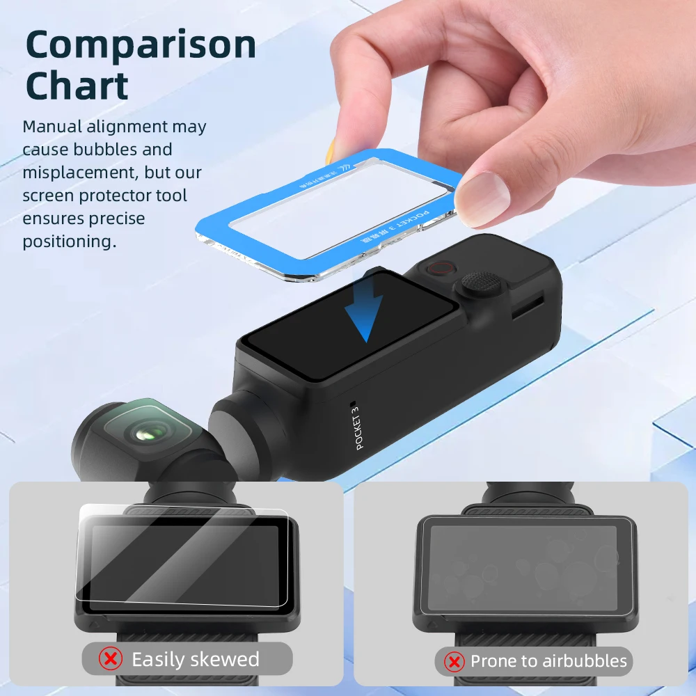 For OSMO Pocket 4/Pocket 3 Screen Film Tempered Glass Protective Films AR Screen Protector Gimbal Camera Accessories
