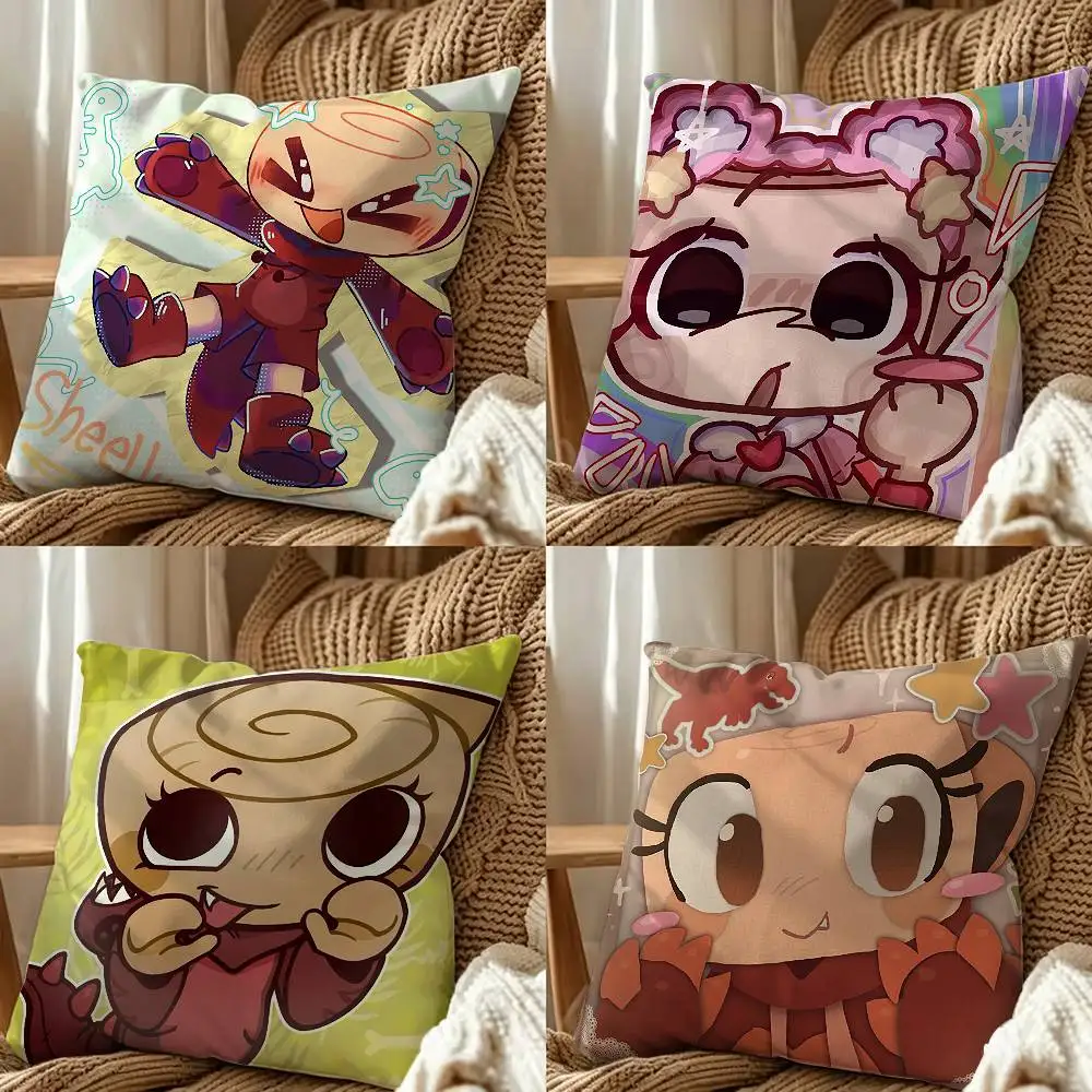 Cartoons Dandys World Shelly Double-Sided Printed Cushion Cover Bedroom Bedside Sofa Pillow Case