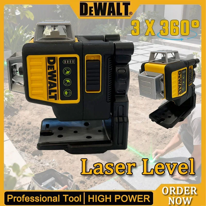 Dewalt DW089LG 12V Lithium Battery 3 Sides*360 Degree Vertical