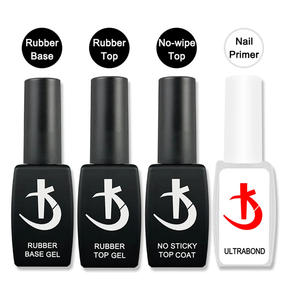 KODI JYJ Basis- und Überlack für Gel-Nagellack Säurefreier Primer Hybrid-Lack Semi-Permanent Matt-Top Coat Dicke Gummi-Basis – Detail 6