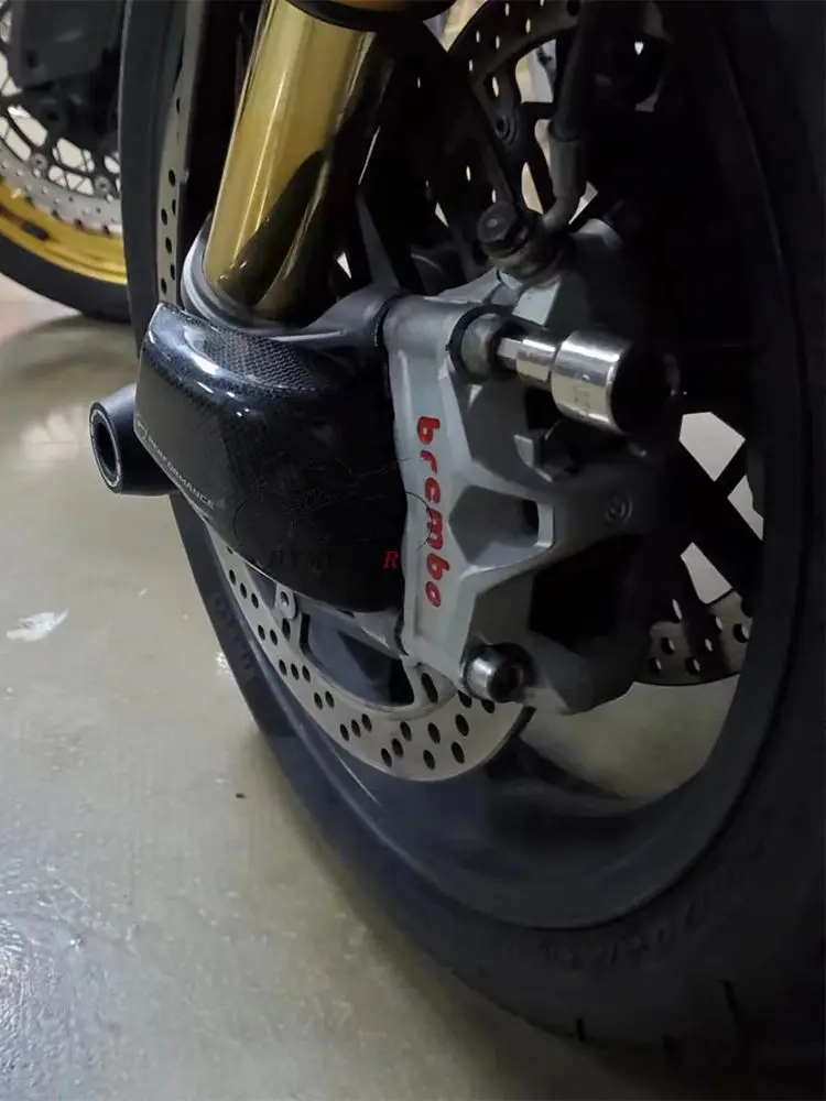 Für DUCATI PANIGALE V4 S R Streetfighter V4 V4S Diavel V4 Carbonfaser-Bremssattel-Kühlerabdeckungen Motorrad-Tuningteile – Detail 2