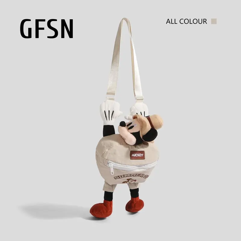 

Сумка через плечо с Микки Диснеем, универсальная большая вместительная сумка на плечо Kawaii, дорожная сумка-шоппер, кошелек, рюкзак, подарки, детская сумка, игрушки