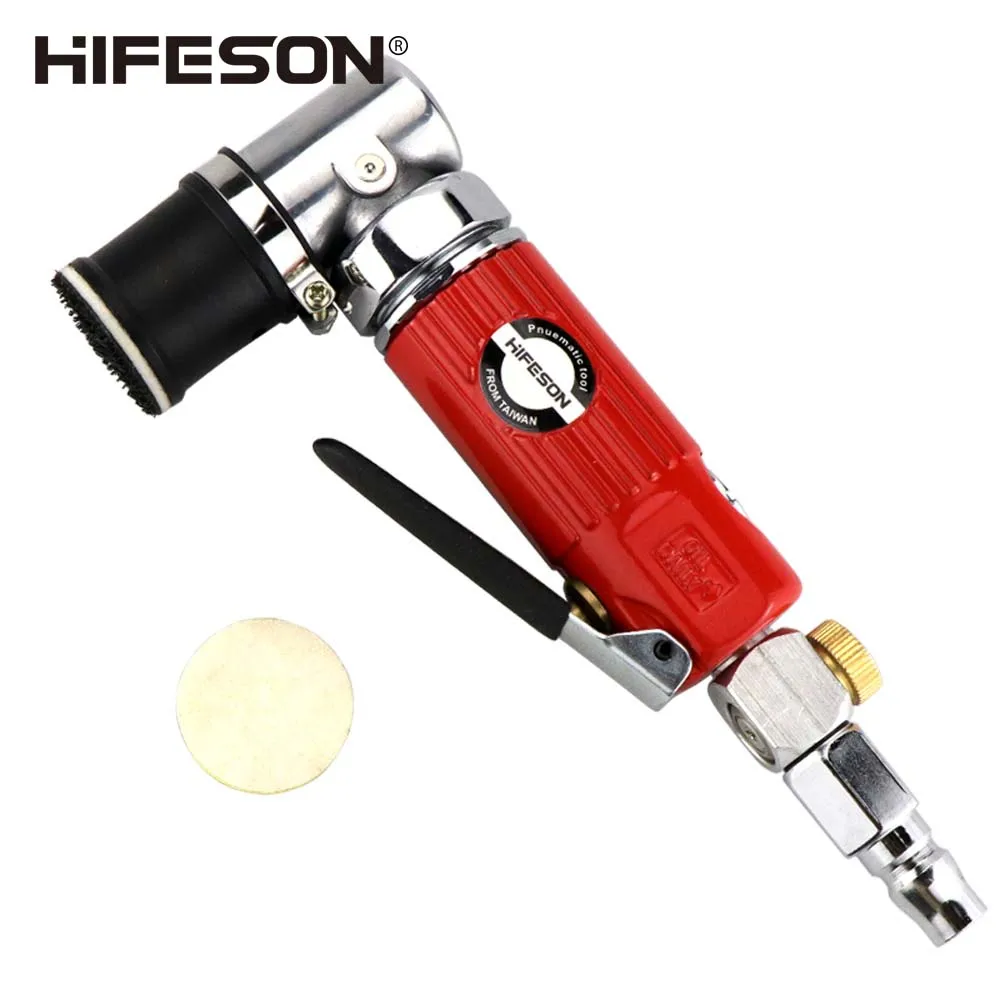 HIFESON 1-inch Pneumatic Point Grinder Sandpaper Polishing Machine Dust Point Grinder Automotive Parts Grinder