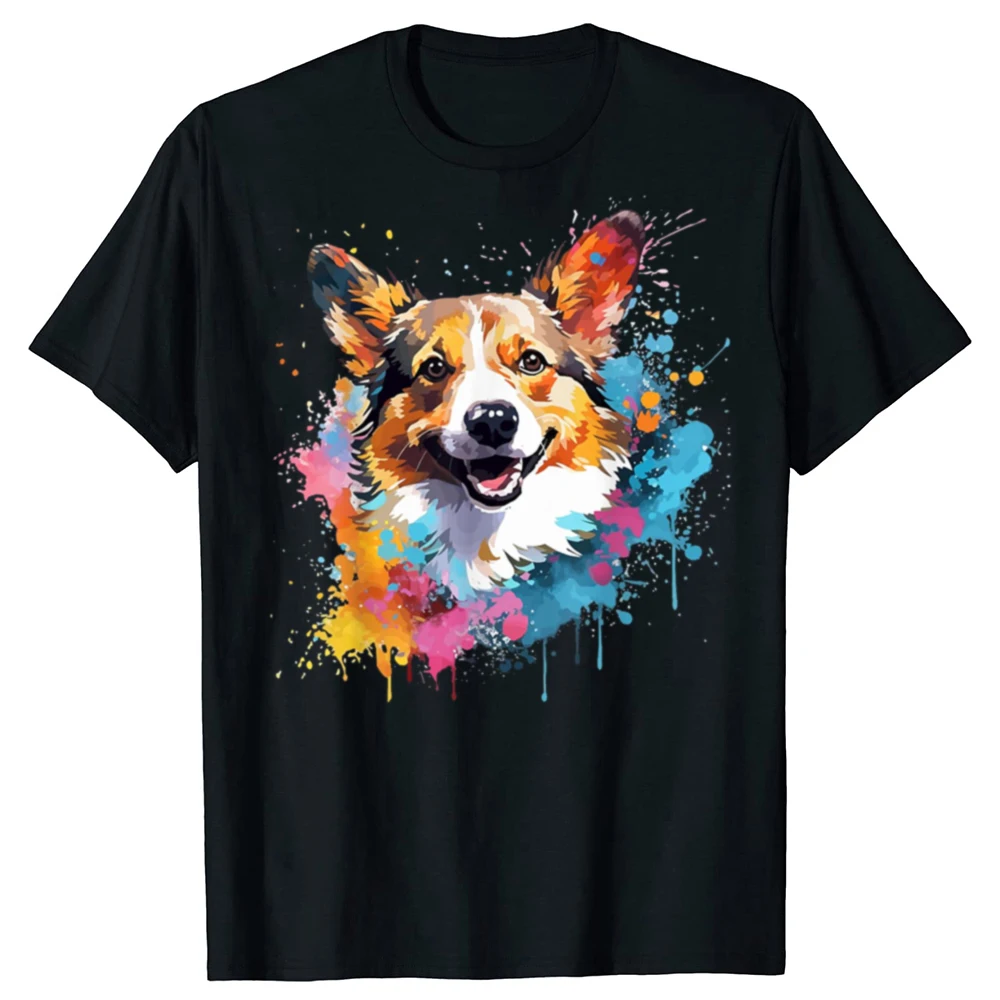 2025 nuevo modelo novedad de verano Vintage galés g SplashColorful camiseta Harajuku divertido g amante regalos camiseta ropa gráfica