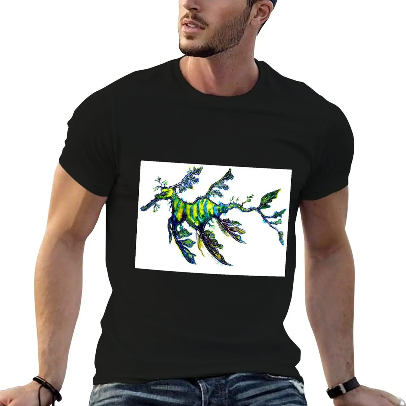 

Leafy Seadragon T-Shirt t shirts for man graphic tees man t shirt heavy cotton T-Shirt