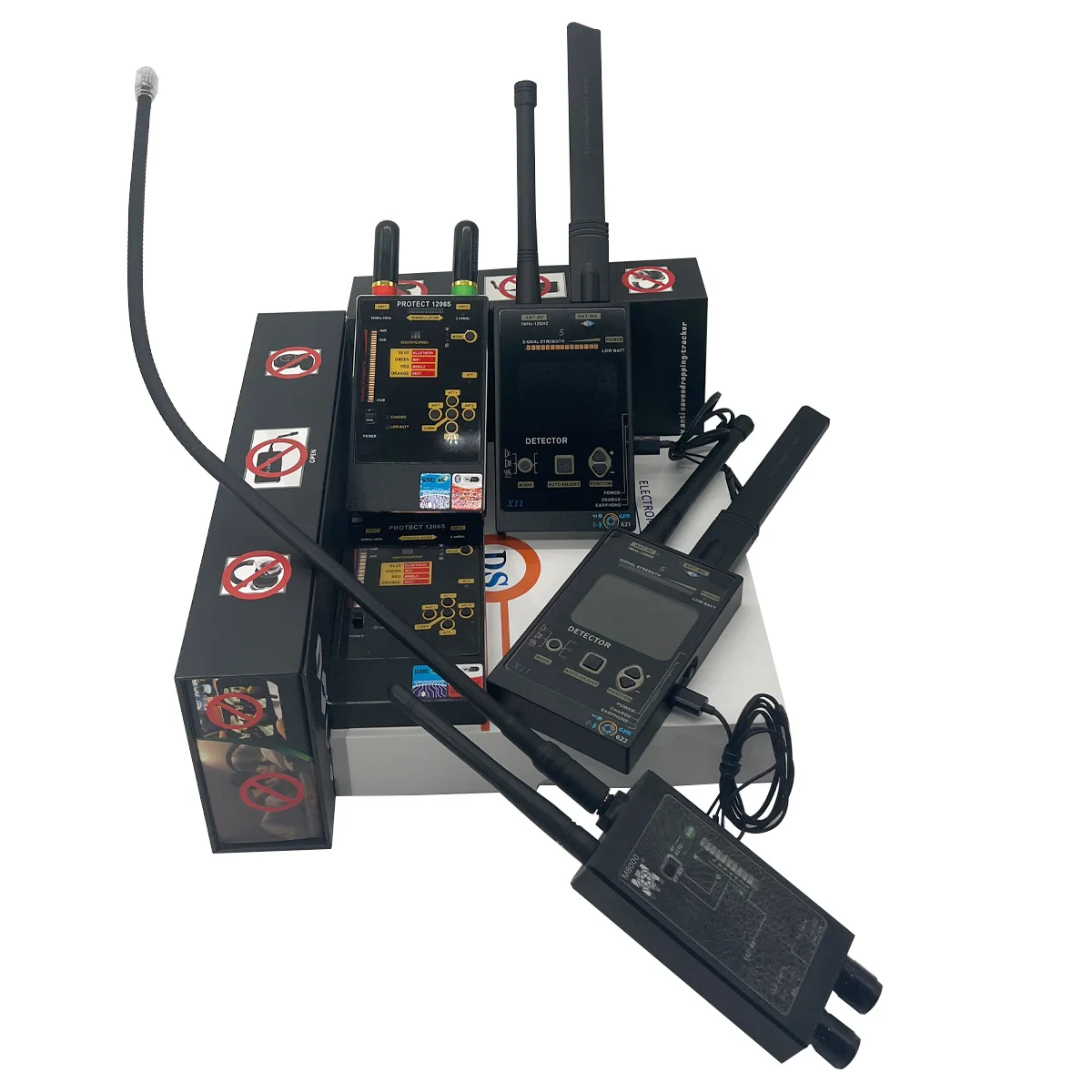 

Ukrainian Technology 1206S Detector, 3 Modes Anti Spy Hidden Camera GPS Tracker Bug Finder with Signal Identification Lights