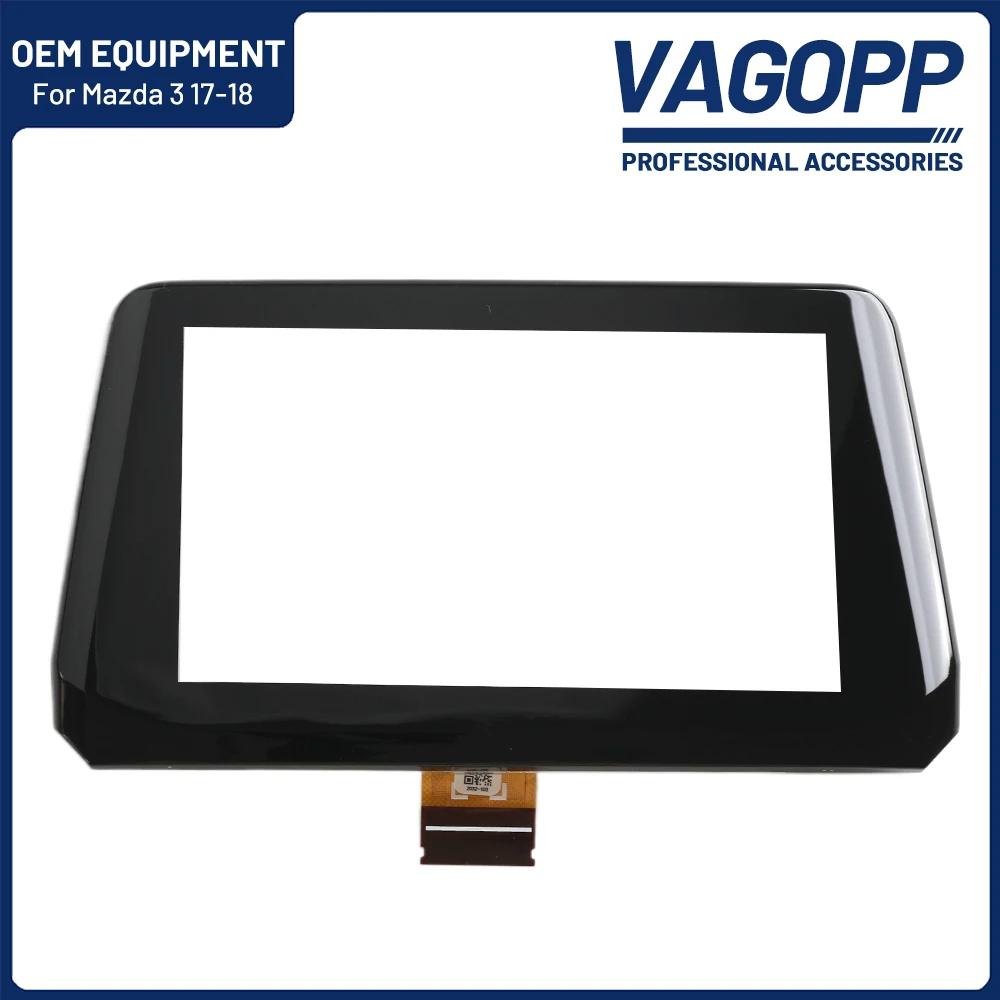 Touch Screen Digitizer Painel para Mazda 3 2017 2018, B61A611J0, Rádio do carro, Navegação GPS, Exibir autopeças, 7 em