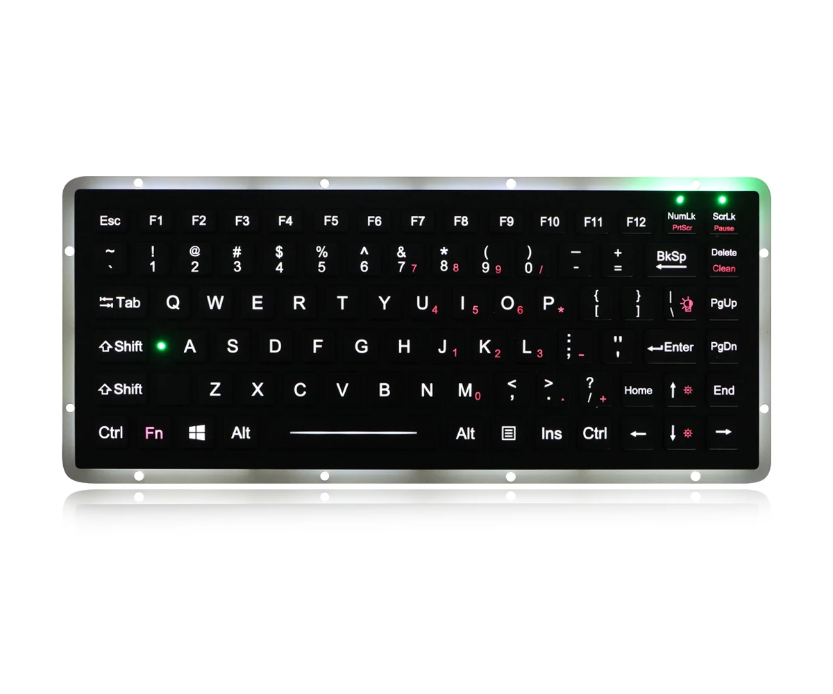 86 keys rugged laptop keyboard Ultra-thin design EMC standard keyboard