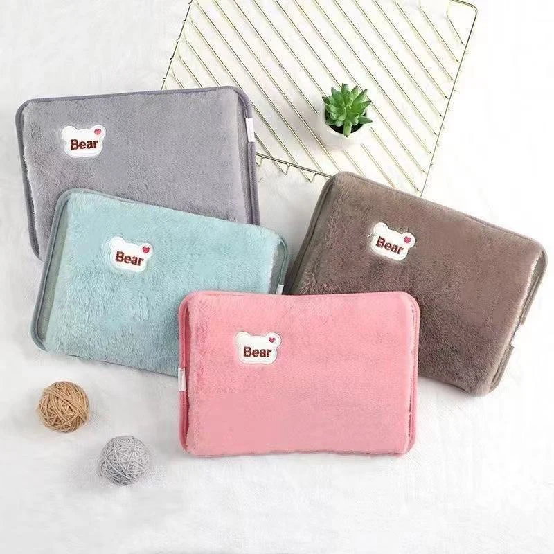 

Rechargeable Hot Water Bottle Cartoon Electric Hand Warmer With Charging Plug Reusable Hot Compress Bag Heating Pad Hand