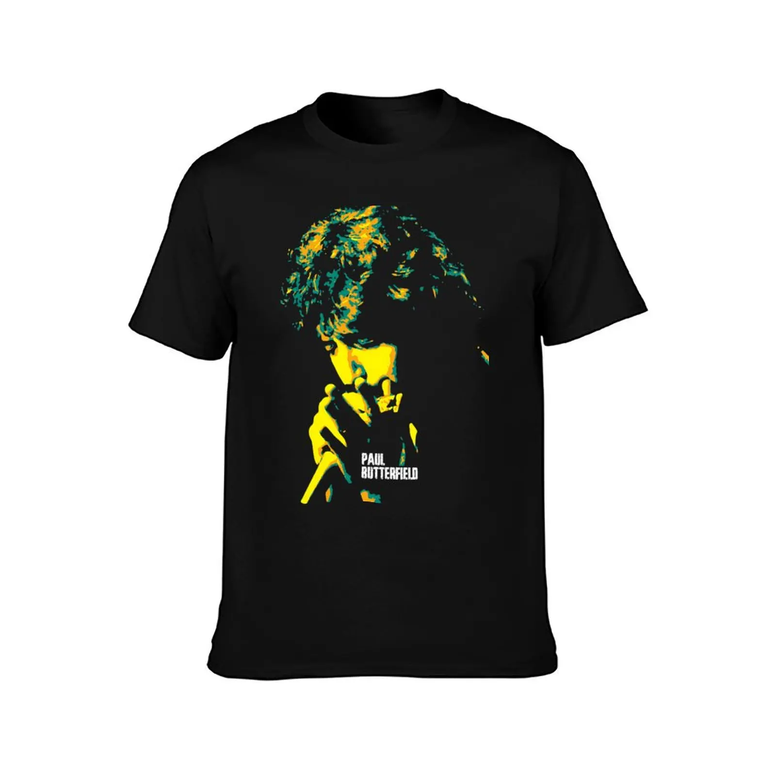 Paul Butterfield. American blues harmonica player, singer and band leader. T-Shirt Work Comfort for Men T-Shirt