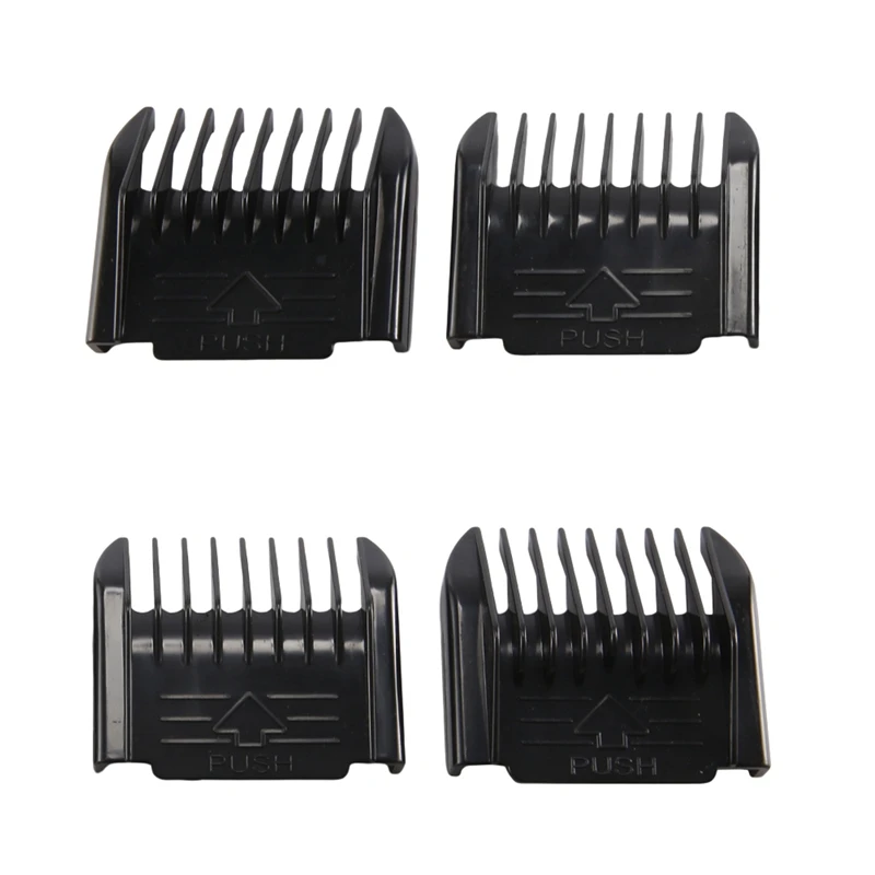 Electric Clipper Accessories,4Pcs Cut Clipper Limit Comb Guide Attachment Size Barber Replacement