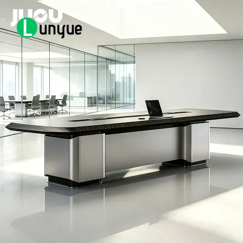 Luxury Executive Office Conference Table Custom MDF Reception Desk for Meeting Room Business Furniture Durable Modern Design