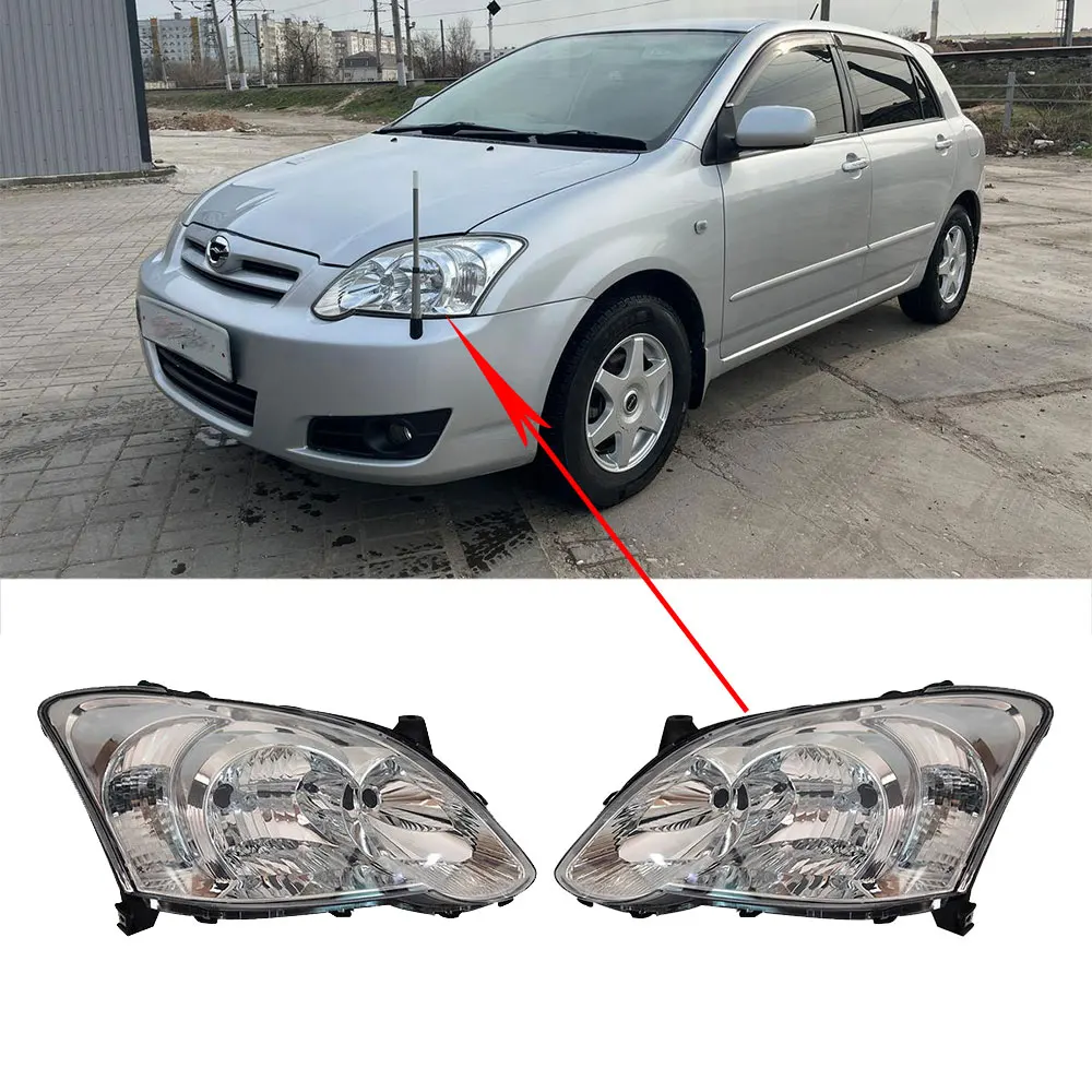 

Set Car Headlights For Toyota COROLLA RUNX ALLEX NZE121, NZE124, ZZE1 2004 Head lamp