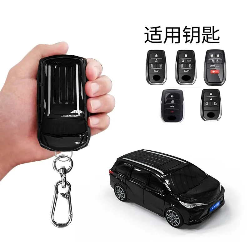 2024 for Toyota Sienna Car Key Case Car Styling  3 4 5 6 Button for Toyota Sienna Key 2021-2022 Remote Key Cover Case Keychain