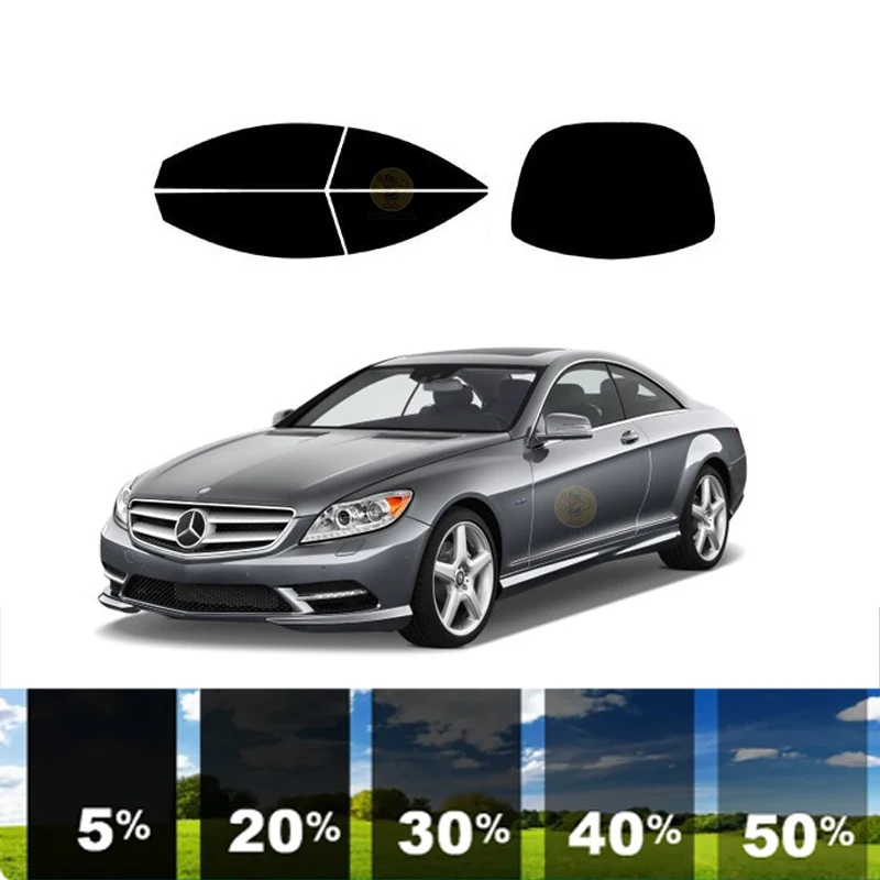 

Предварительно вырезанная съемная тонировочная пленка для окон для автомобиля, 100% УФ-изоляция, углерод ﻿ Для MERCEDES-BENZ CL-CLASS 2 DR COUPE 2007-2014 гг.