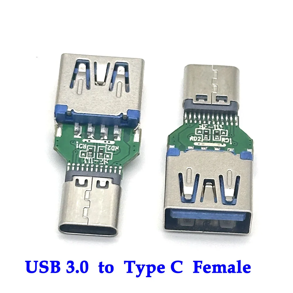 

1/10pcs USB 3.0 to Type C Female USB Male Adapter Connector Type-C Micro USB Charger Adapter for Phone Tablet connector