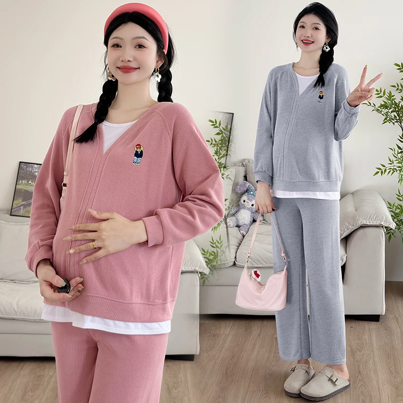 ensemble-de-maternite-grande-taille-sweat-shirt-decontracte-a-manches-longues-soutien-du-ventre-pantalon-a-jambes-larges-deux-pieces-printemps-automne-coton-mode