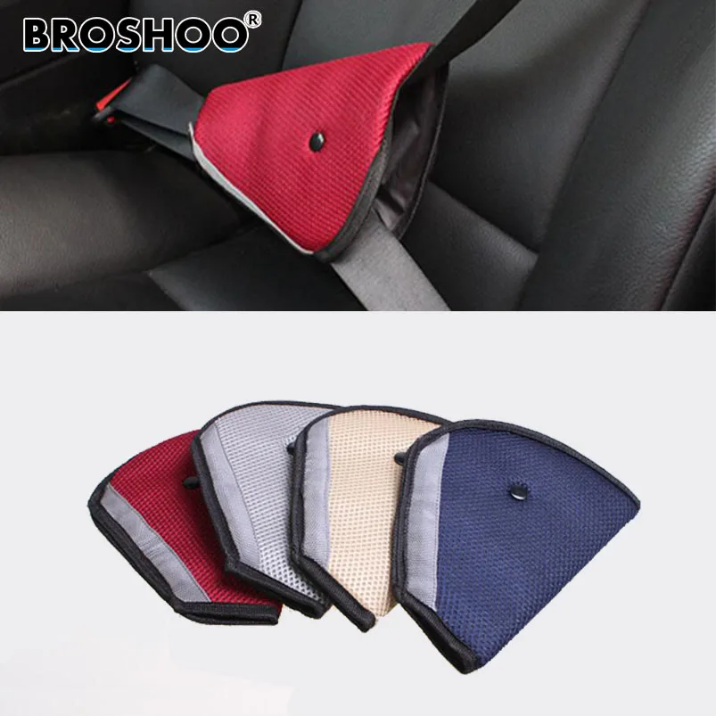 

BROSHOO Car Styling Child Car Triangle Safety Belt Adjuster Child Resistant Safety Belt Protector Shave Baby Car Safety Belt