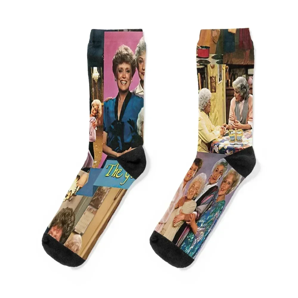 The Golden Girls Photo Collage Socks sports and leisure professional running tennis christmas gifts Men's Socks Women's
