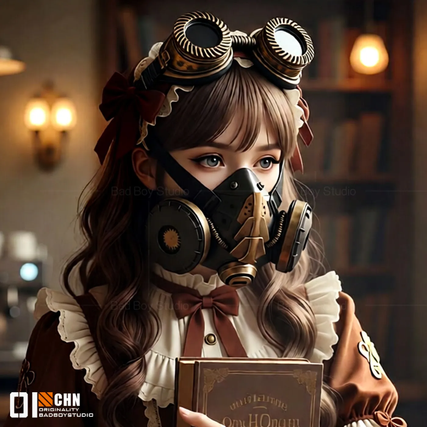 

Punk Cosplay Masks Mechanical Wasteland Style Tactical Cosplay Props Imitation Metal goggles carnival costumes