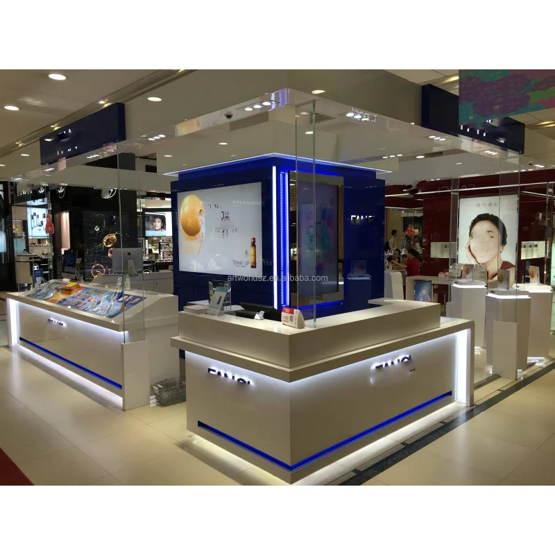 Custom.ARTWORLD يعرض مخصص للتسوق مول جدار عرض موقف متجر بيع بالتجزئة الأثاث خزانة عرض مستحضرات التجميل و Sho #4