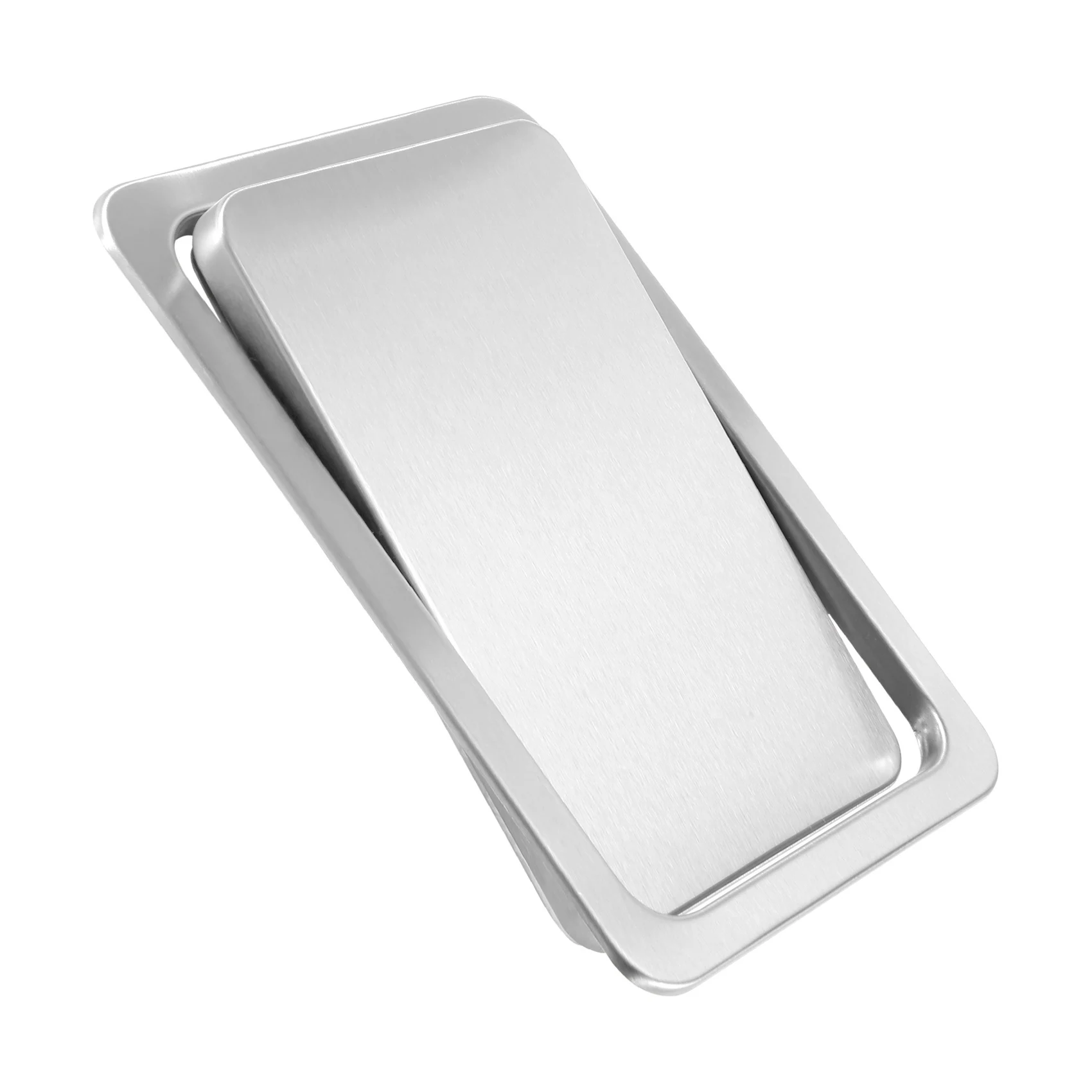 

Stainless Steel Garbage Flap Lid Trash Bin Cover Flush Built-in Balance Swing Flap Garbage Lid for Kitchen Counter Top B