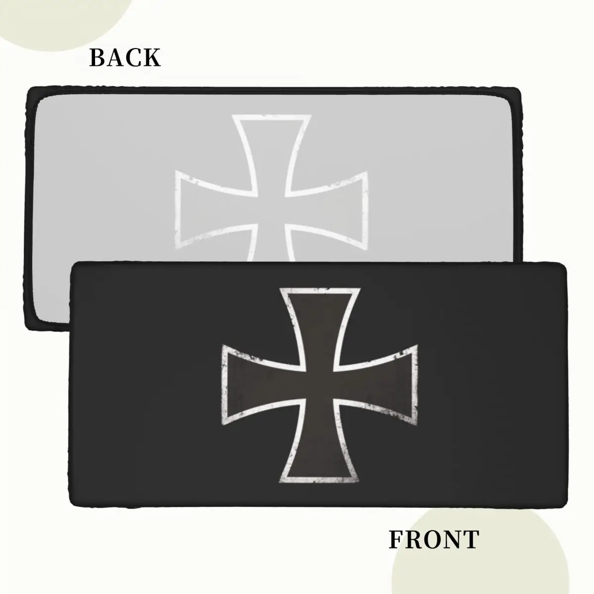 German Iron Cross Custom Rectangular Tablecloth Oilproof Table Cover for Dining Events Table Cloth