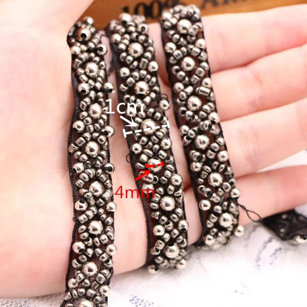 خوذة اليدوية النسيج الزفاف الخياطة اكسسوارات الزفاف زين الشريط فستان ديكور الدانتيل تقليم مطرز #3