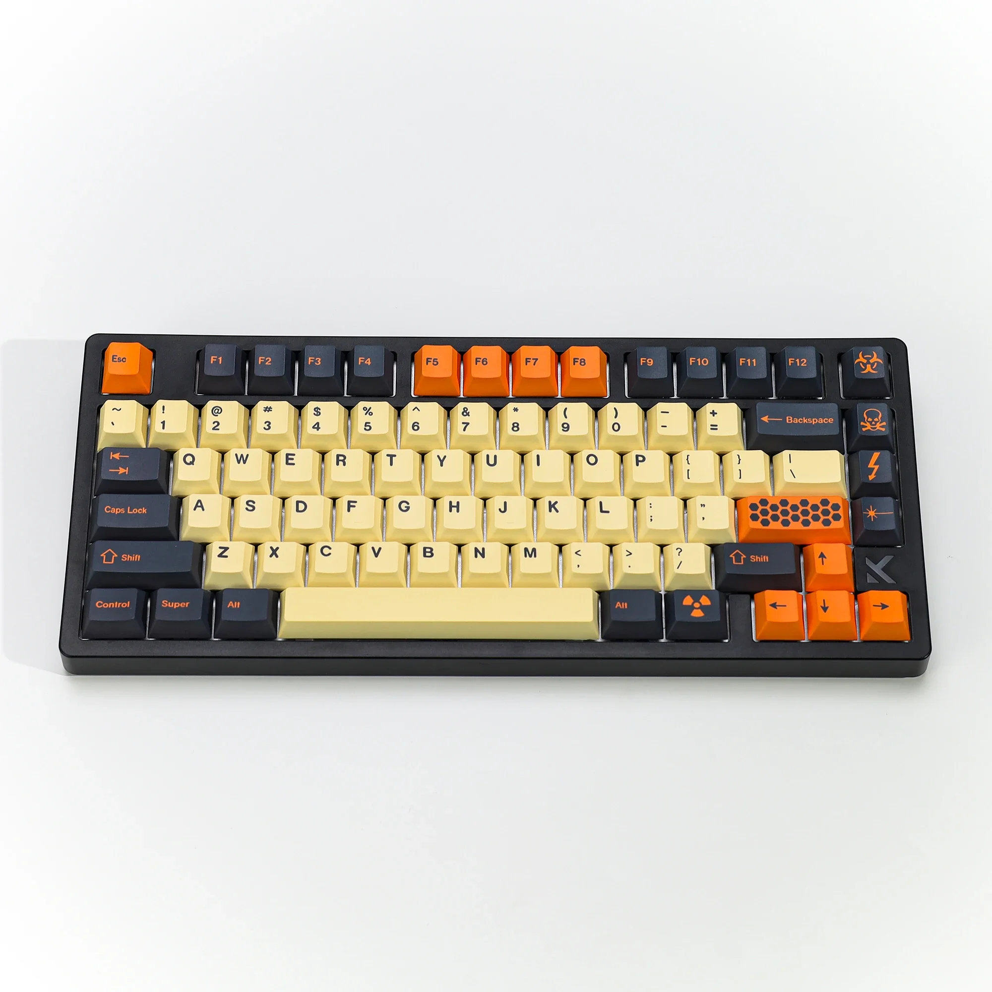 

KBDiy 143 Keys PBT GMK Carbon Keycaps 75% Custom Cherry Profile Retro for Mechanical Keyboard Keycap Set Five Sides Sublimation