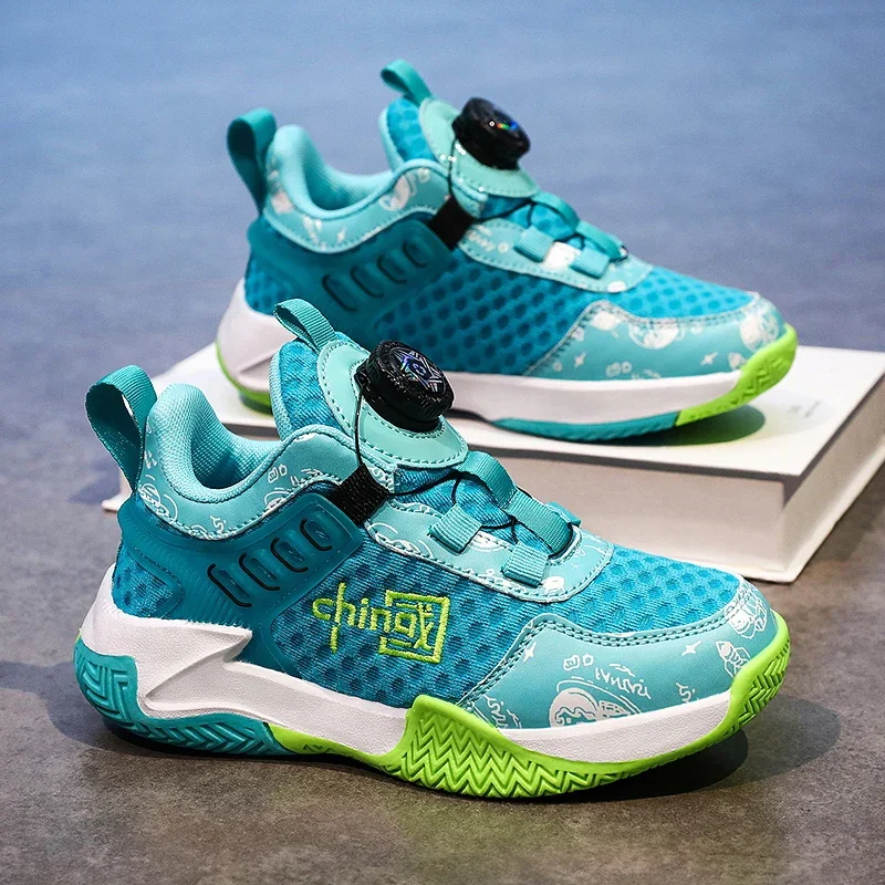 

Universal Athletic Shoes for Kids Slim Light Frame Soft Cushion Base Stable Grip for Daily Training and Leisure Sports Play