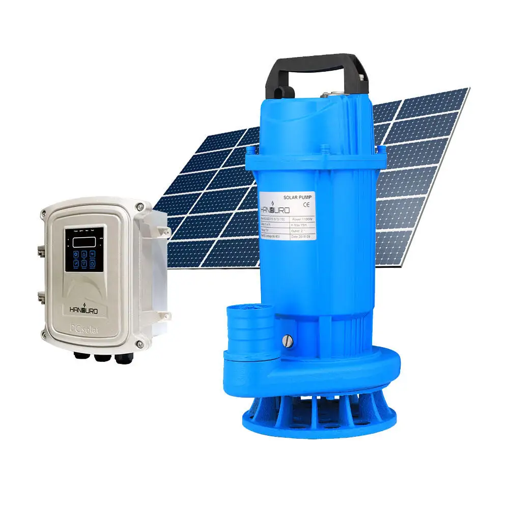 AC/DC 1.3kw 30m 17m3/h 12v dc 132w 1hp solar water pump wall 60 ft set