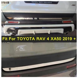 Rear Trunk Lid Tail Door Boot Garnish Strip Cover Trim Fit For TOYOTA RAV4 RAV 4 XA50 2019 - 2024 Auto Modification Accessories