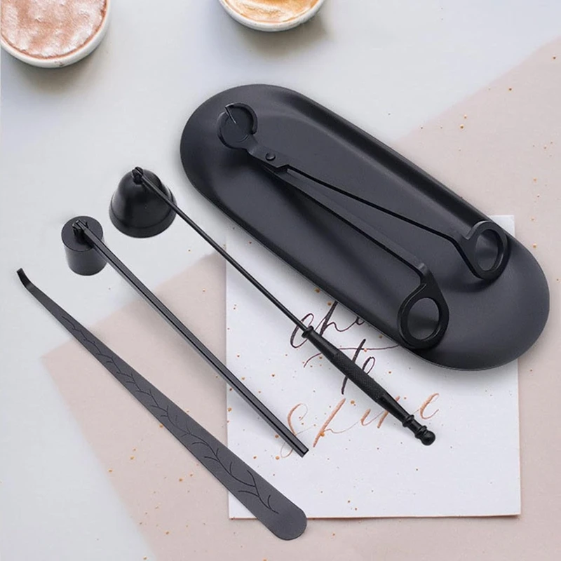 Candle Wick Trimmer, 5 in 1 Candle Accessory Set Candle Care Kit Gift for Scented Candles Lovers, Candle Accessory Set-ABLL