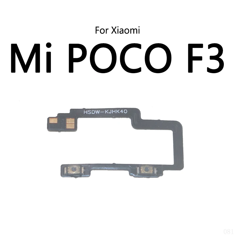 Power Button Switch Volume Mute Button On / Off Flex Cable For Xiaomi Mi POCO F1 F2 Pro F3 X2 X3 NFC M2 Pocophone M3