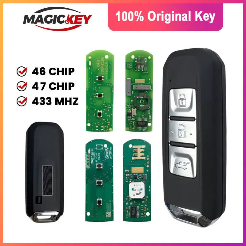 MAGICKEY OEM Smart Key 3 Buttons 433mhz ID46 /47 Chip for 2021-2022 Chevrolet Captiva Turbo 2023 Chevy Groove Blazer Enjoy Optra