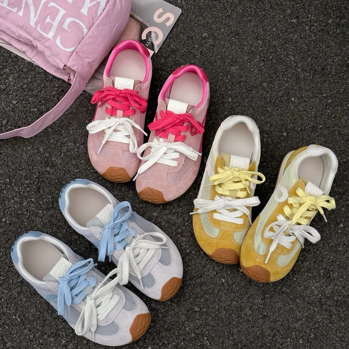 

Новинка 2024, женская дышащая обувь с низким вырезом, дизайнерская женская сетчатая повседневная спортивная обувь с круглым носком, женская обувь