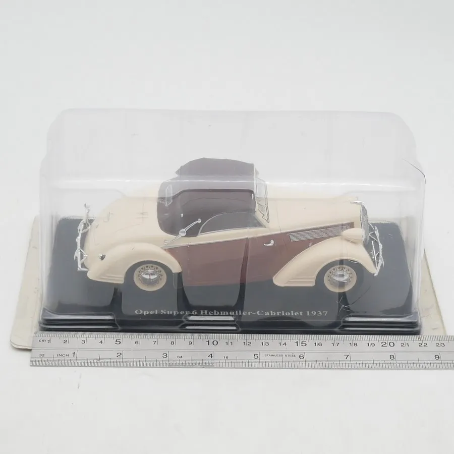ixo-modellino-auto-in-scala-1-24-opel-super-6-hebmuller-1937-auto-giocattolo-in-lega-pressofusa-classici-nostalgici-regalo-per-adulti-souvenir-esposizione-statica